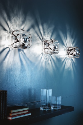  Glass wall sconce