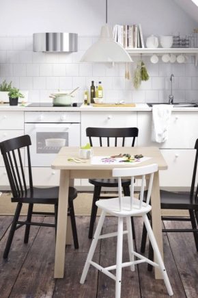  Mutfak için sandalyeler