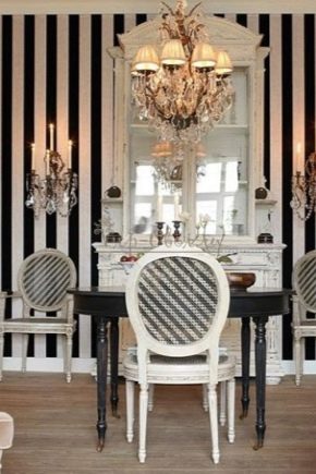  Black and white wallpaper in the interior: a spectacular game of contrasts