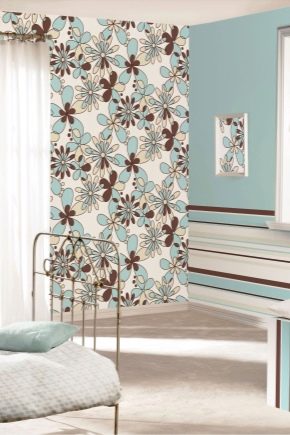  Design and combination of wallpaper in the interior
