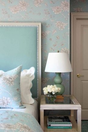  Mavi duvar kağıtları: iç mekandaki hassasiyet ve hafiflik