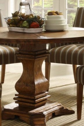  Round wooden tables