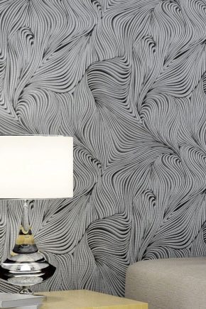  Wallpaper with abstraction for walls: features and examples in the interior
