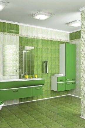  Podea verde în design interior