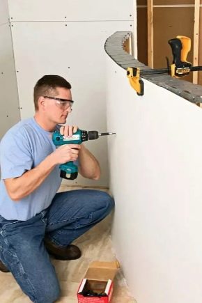  Bagaimana untuk membengkokkan drywall sendiri?