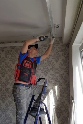  Do-it-yourself installation of a two-level stretch ceiling