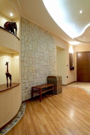  Features of wall decoration plasterboard in a wooden house