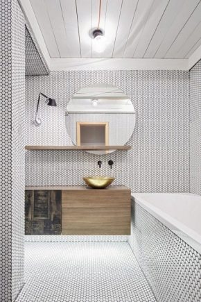  White mosaic: advantages and features of design