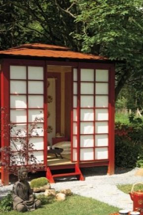  Japāņu stila lapene: austrumu dizaina iezīmes