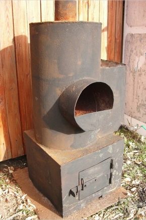 How to make a bath stove out of the pipe?