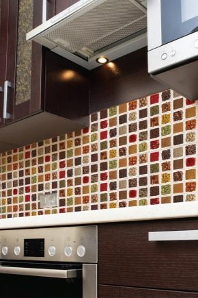  Panneaux de PVC avec des mosaïques dans la décoration intérieure