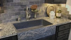  Stone sinks for the kitchen