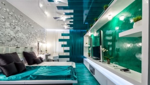  Chambre turquoise