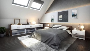  Design frumos în dormitor într-o casă privată