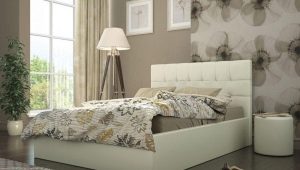  سرير مع اللوح الأمامي الناعم وآلية الرفع