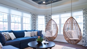  Rattan hanging chairs