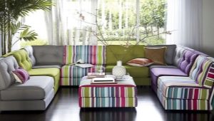  Los colores y colores de los sofás.