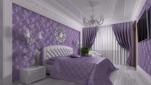  Lila yatak odası