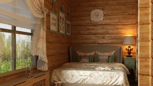  Bilik tidur di sebuah rumah kayu