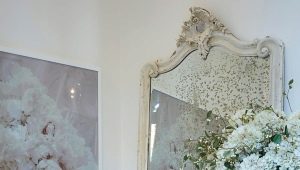  Large mirror in the interior of the hallway