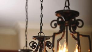  Wrought iron chandeliers