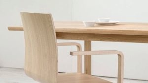  Wooden chairs with armrests in modern style