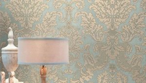  Wallpaper with monograms - a good choice in any room