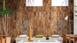  Cork wallpaper: features of selection and placement in the interior