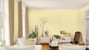  Sarı duvar kağıtları: odaya konfor ve ışık katın