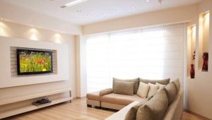  Living room interior design: decorating a plasterboard niche