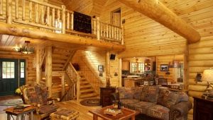  Interiér semi-starožitný dřevěný dům a další stylová řešení.