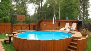  Rámové bazény pro poskytování: typů a vlastností
