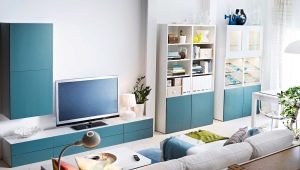  Oturma odası için Ikea mobilyaları: tasarım özellikleri