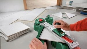  How to cut tiles at 45 degrees?