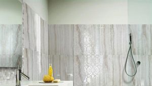  Marbled tiles in interior design