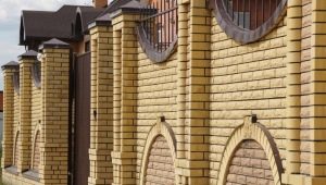 Brick fences for private houses