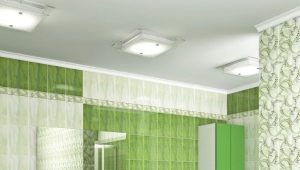  Green floor tiles in interior design