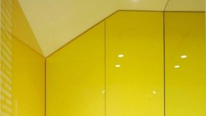  Azulejos amarillos: opciones interesantes de decoración de pisos en el interior.