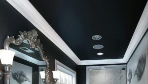  Black stretch ceilings: features of the application in the interior
