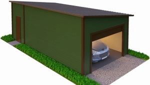  Garage of sandwich panels: pros and cons