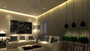  Suspended ceiling with lighting: design features