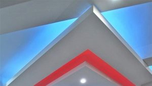  Sádrokartonové stropy: typy konstrukce a designu