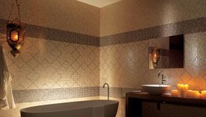  Banyo için mozaik çini: seçim için öneriler