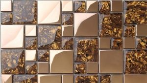  Golden mosaic: examples of interior design