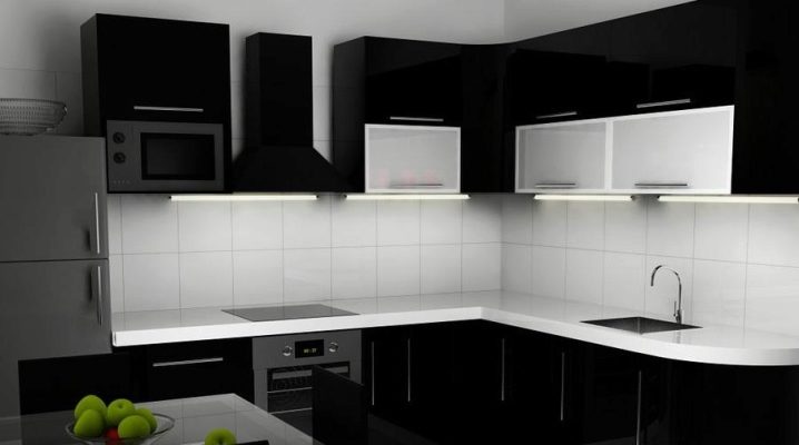  Behang voor zwart en witte keuken