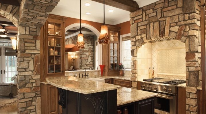  Dekorera kök tapeter och dekorativa sten