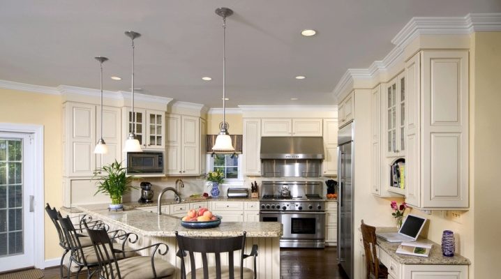  Suspended chandelier for the kitchen