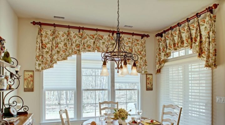 Modern short curtains to the kitchen