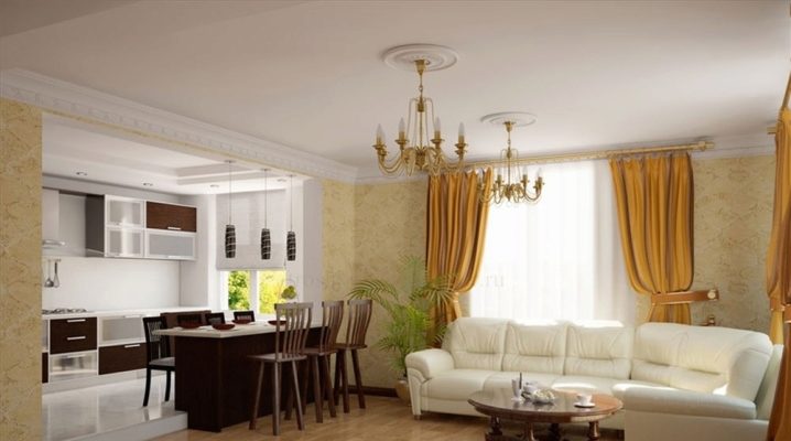  Kitchen-living room design