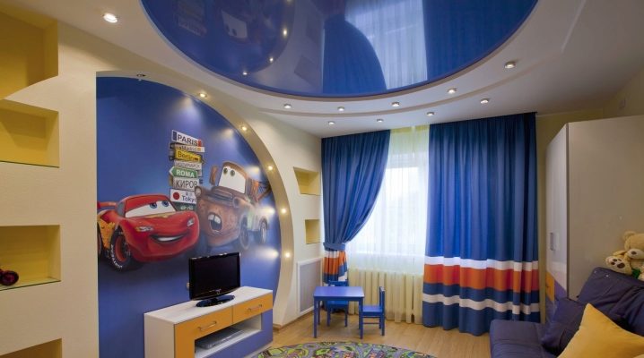  The ceiling in the nursery for a boy